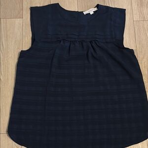 Navy Sleeveless Blouse